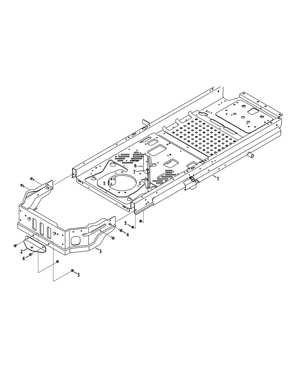 Frame Diagram and Parts List for Z-FORCESZ60 (17AIDGHD-17AIDGHD010)(2014) Cub Cadet Lawn Tractor
